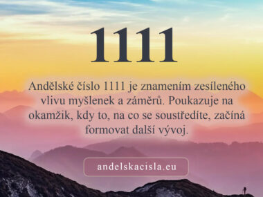 1111 andělská čísla