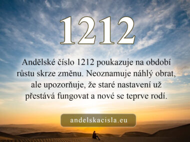 1212 andělská čísla