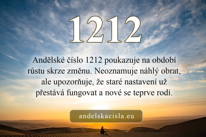1212 andělská čísla