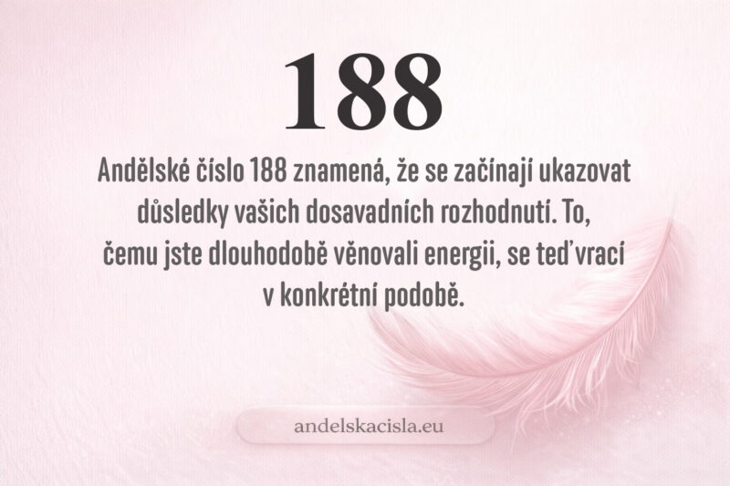 188 andělská čísla