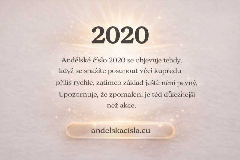 2020 andělská čísla
