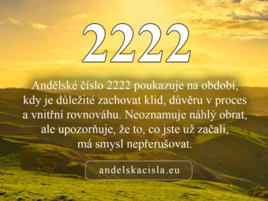 2222 andělská čísla
