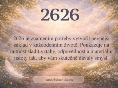 2626 andělská čísla