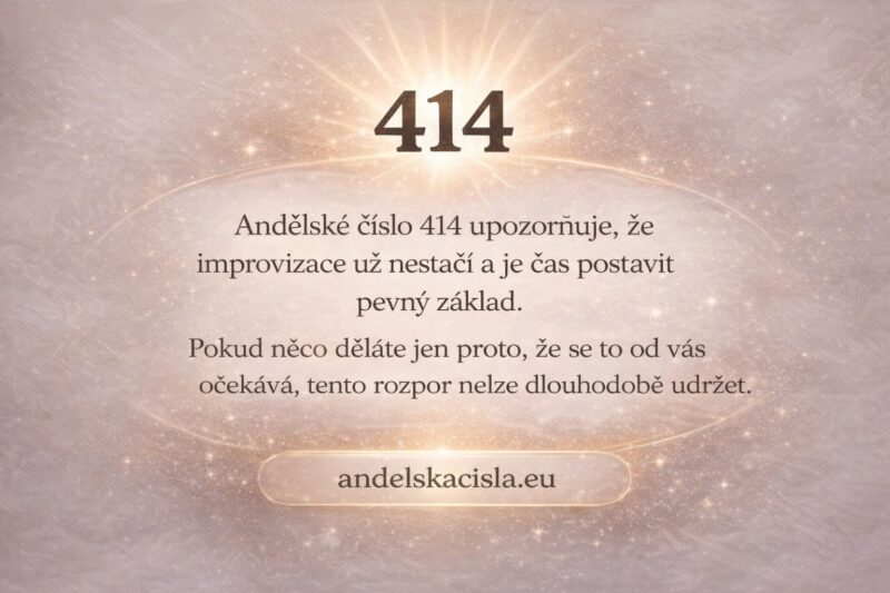414 andělská čísla