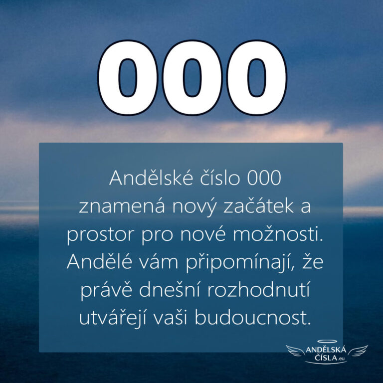 000 andělská čísla