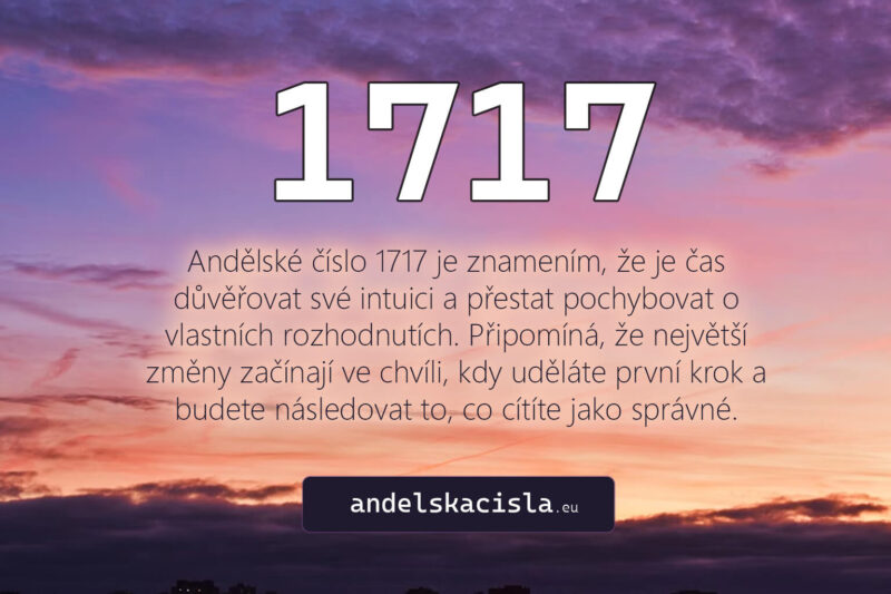 1717 andělské číslo