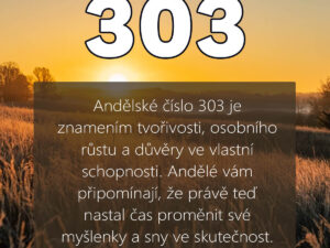 303 andělská čísla