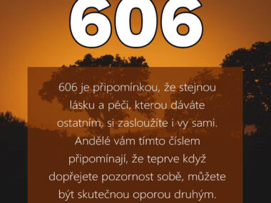 606 andělská čísla