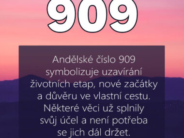 andělské číslo 909