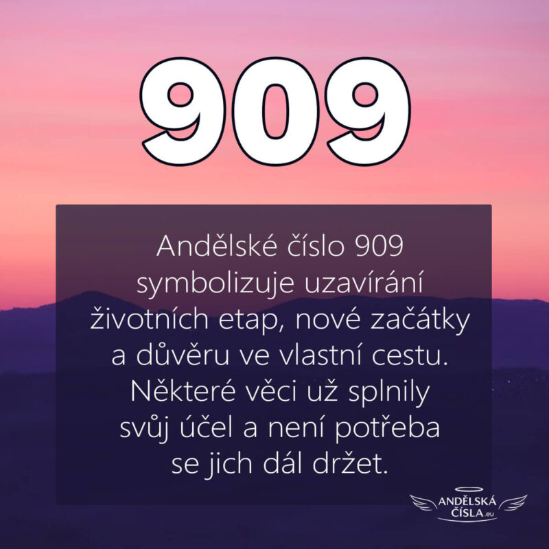 andělské číslo 909