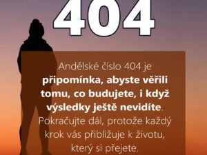 404 andělská čísla