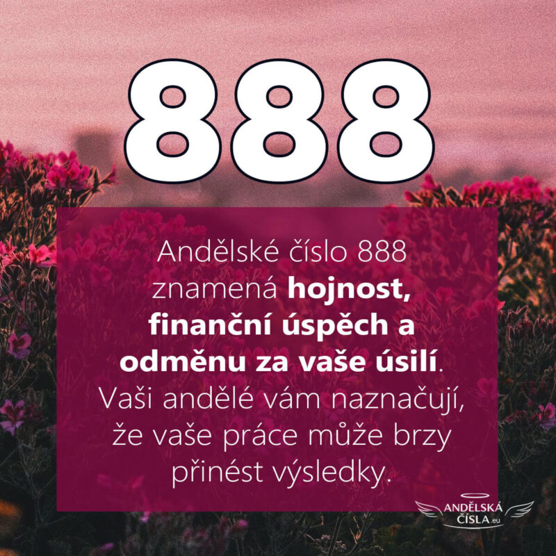 888 andělská čísla