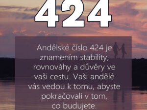 424 andělská čísla