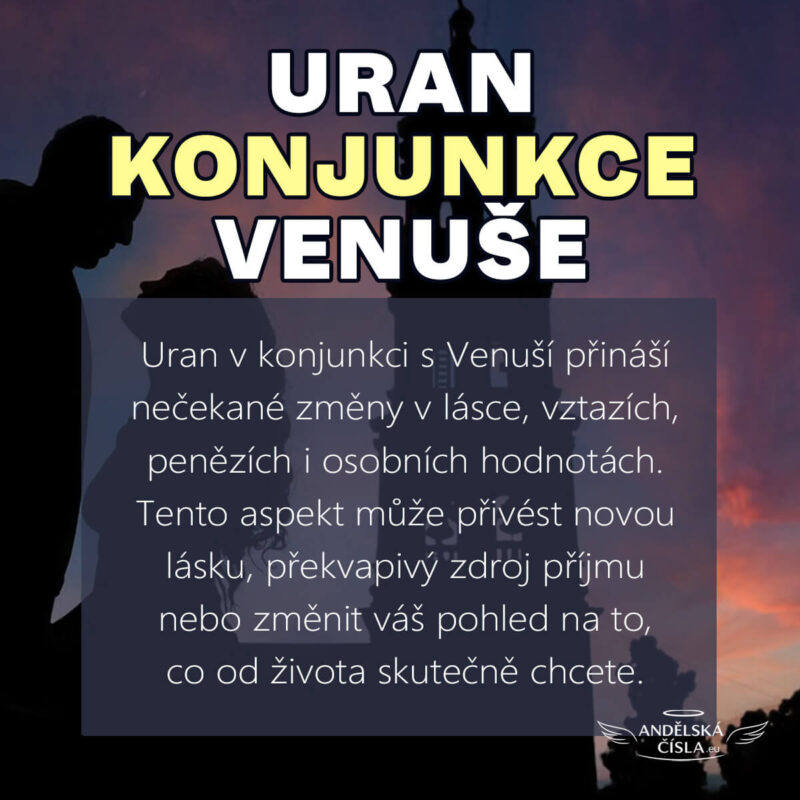uran konjunkce venuše